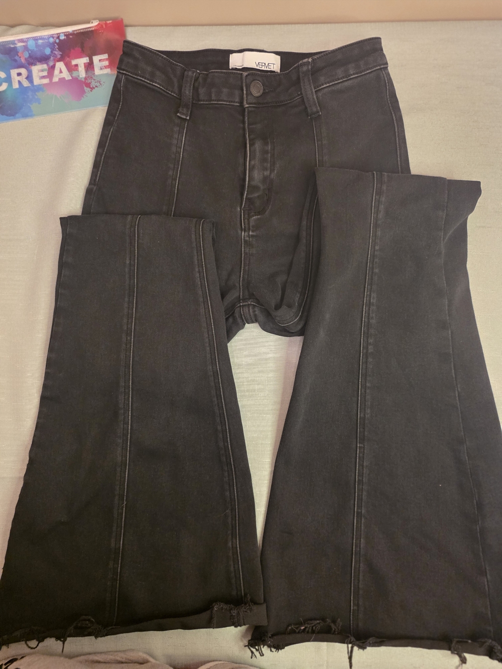 Vervet by Flying Monkey Black  Flared Jeans Size 26